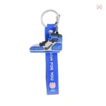 جاسوئیچی/ آویز طرح جردنز پیکسلی آبی