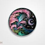 استیکر/ برچسب موجی