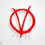 استیکر/ برچسب bloody V