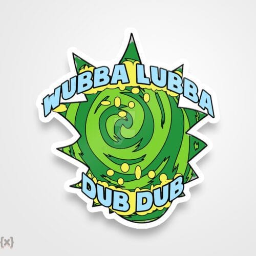 استیکر/ برچسبwubba lubba dub dub