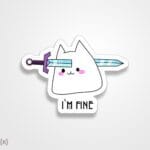 استیکر/ برچسب Fine