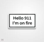 استیکر/ برچسب 911