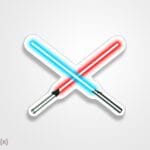 استیکر/ برچسب Lightsaber