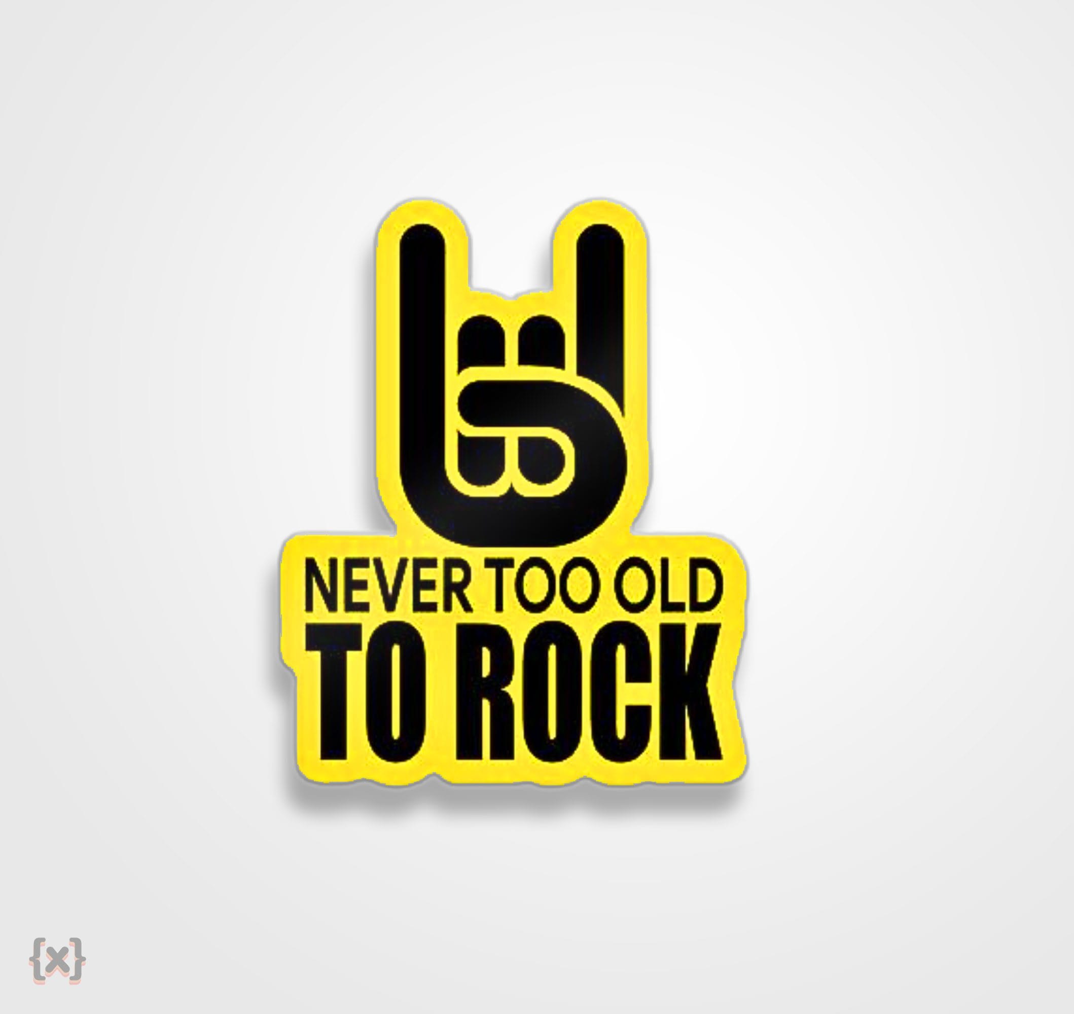 S (265) استیکر/ برچسب Rock On - تصویر 1