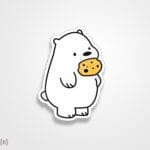 استیکر/ برچسب Ice Bear