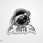 استیکر/ برچسب Astronaut