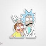 استیکر/ برچسب Rick and Morty