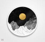 استیکر/ برچسب ماه 3