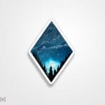 استیکر/ برچسب لوزی جهان