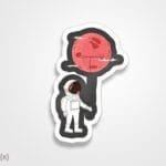 استیکر/ برچسب فضانورد2