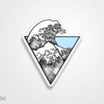 استیکر/ برچسب موج