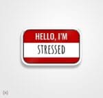 استیکر/ برچسب stressed