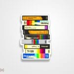 استیکر/ برچسب ویدیو کاست