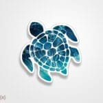 استیکر/ برچسب لاک پشت