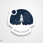 استیکر/ برچسب more space