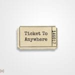 استیکر/ برچسب Ticket