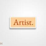 استیکر/ برچسب Artist