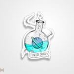 استیکر/ برچسب Space potion