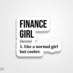 استیکر/ برچسب finance girl