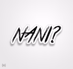 استیکر/ برچسب ?Nani