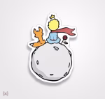 استیکر/ برچسب  the little prince