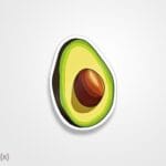 استیکر/ برچسب آواکادو