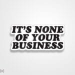 استیکر/ برچسب non of u biz