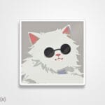 استیکر/ برچسب classy kitty