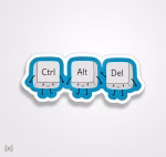 استیکر/ برچسب CTRL ALT