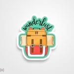 استیکر/ برچسب backpack