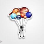 استیکر/ برچسب بادکنک شمسی