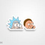 استیکر/ برچسب پدربزرگ نمونه