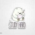 استیکر/ برچسب study