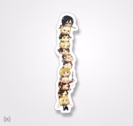 استیکر/ برچسب attack on titan11