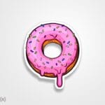 استیکر/ برچسب دونات