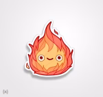 استیکر/ برچسب Calcifer