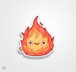 استیکر/ برچسب Calcifer