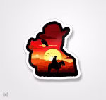 استیکر/ برچسب Red Dead 19