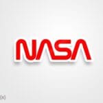 استیکر/ برچسب Nasa worm