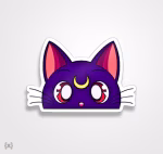 استیکر/ برچسب Luna