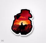 استیکر/ برچسب Red Dead 12