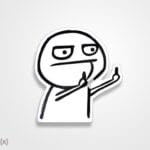 استیکر/ برچسب بی ادب