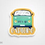 استیکر/ برچسب سفری