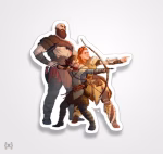 استیکر/ برچسب GOW 15