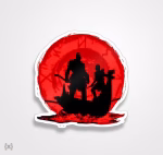 استیکر/ برچسب GOW 8
