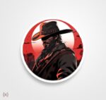استیکر/ برچسب Red Dead 25