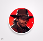 استیکر/ برچسب Red Dead 22