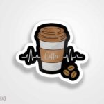 استیکر/ برچسب coffee 2 go