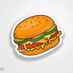 استیکر/ برچسب burger