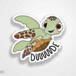 استیکر/ برچسب Dude